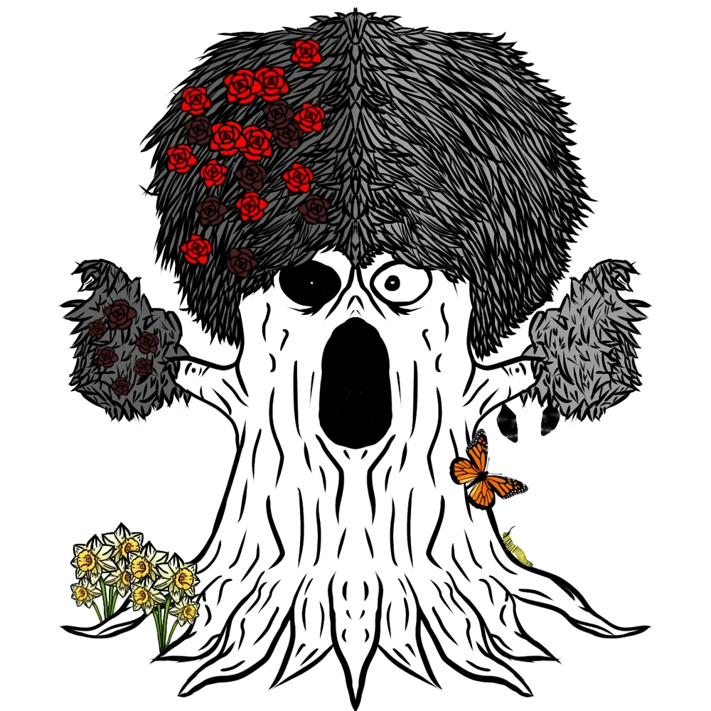 "Family Tumtum Tree of Sarpin"
Name inspired by "Jabberwoky"
Both sides of the tree represent both sides of my parents.