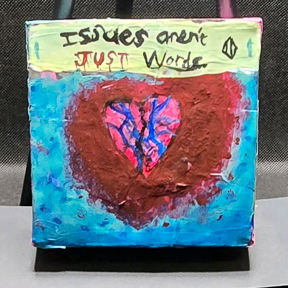 "Issues Aren't Just Words"
My most "gruesome" artwork so far.