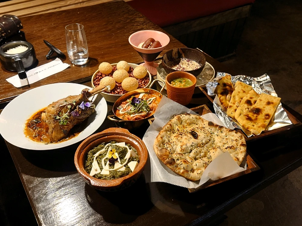 Lamb shank and some other Indian plates