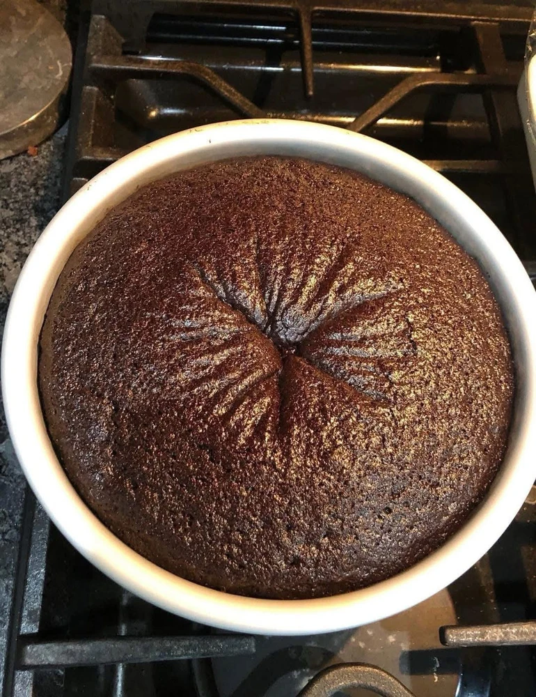Chocolate starfish cake.