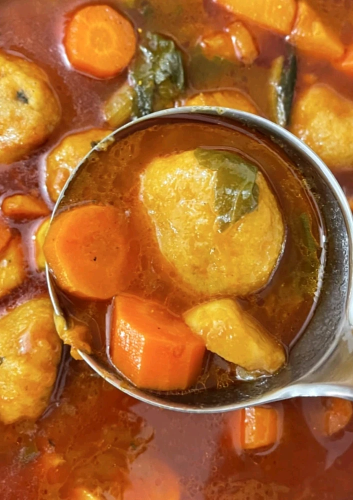 Hearty soup that heal the soul 🧘🏻‍♀️💓