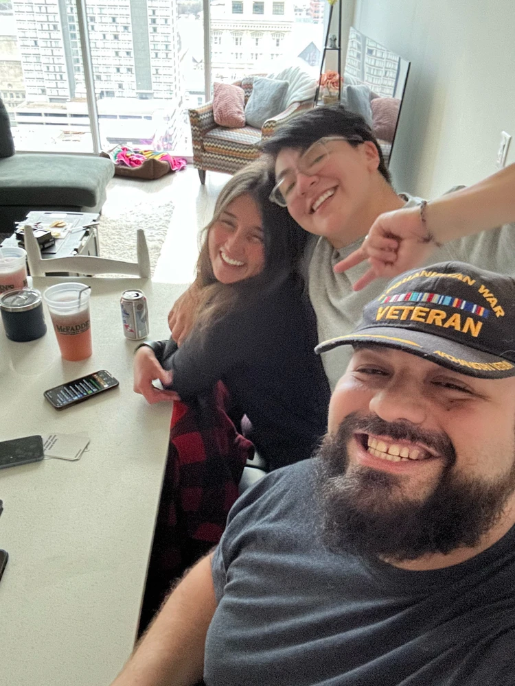 Hanging with my bffs