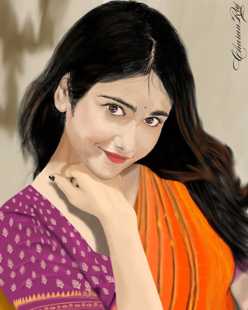Portrait of a sandalwood heroine malaika t vasupal one of my fav.