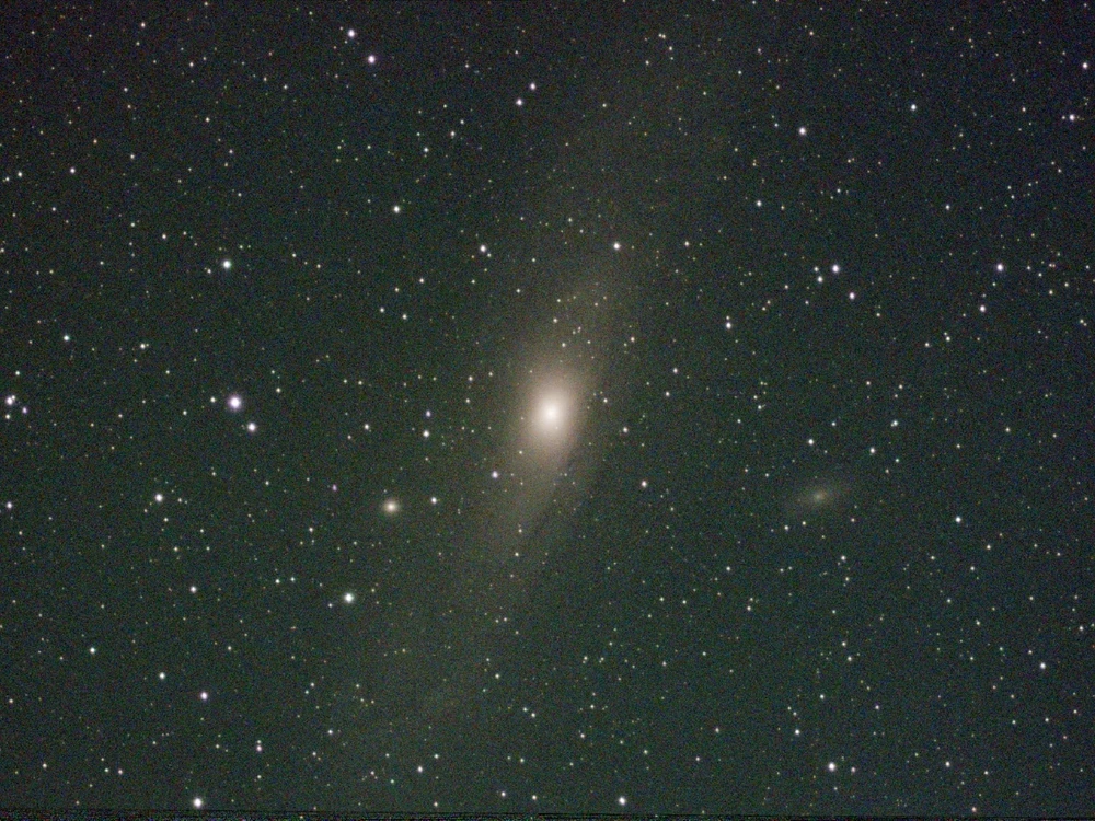 Andromeda: the largest thing in our sky, day or night. Six moons wide, and still invisible. Classic overachiever!