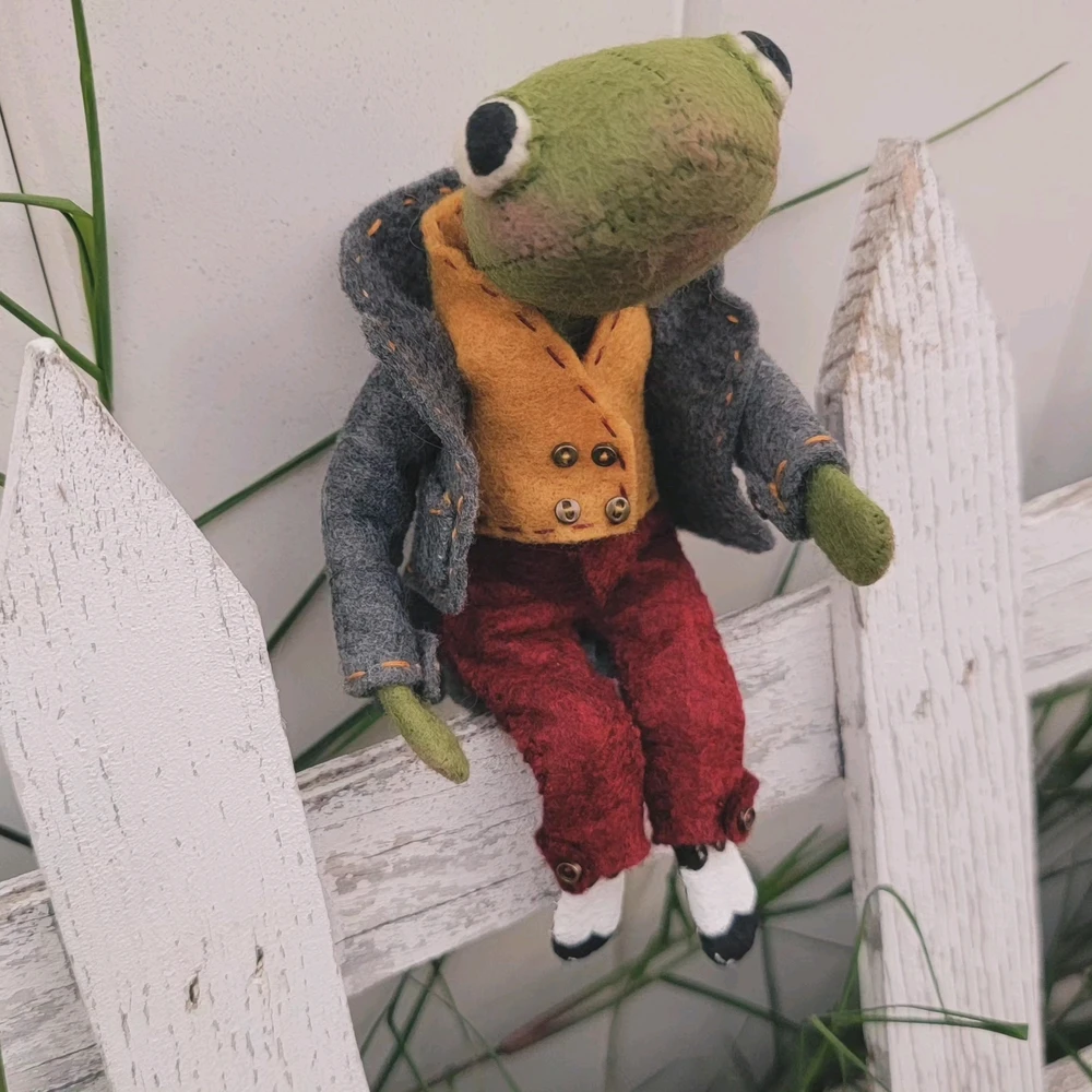 His shoes are also hand painted