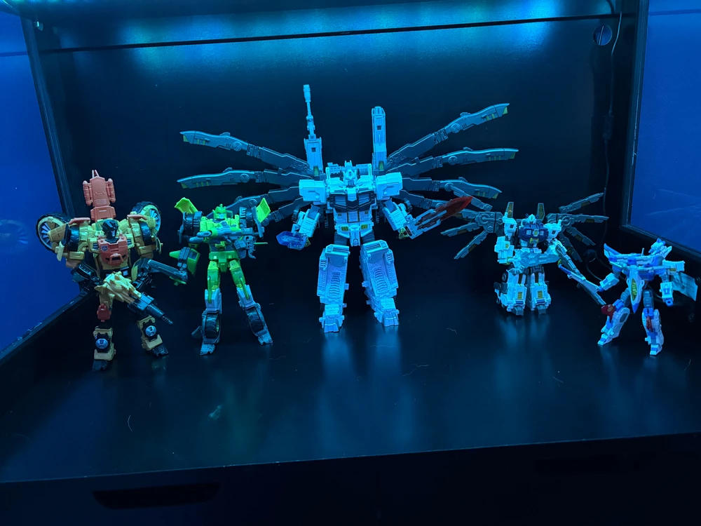 My shelf of my favs. I absolutely love the upgrade kit for Nova Prime!!