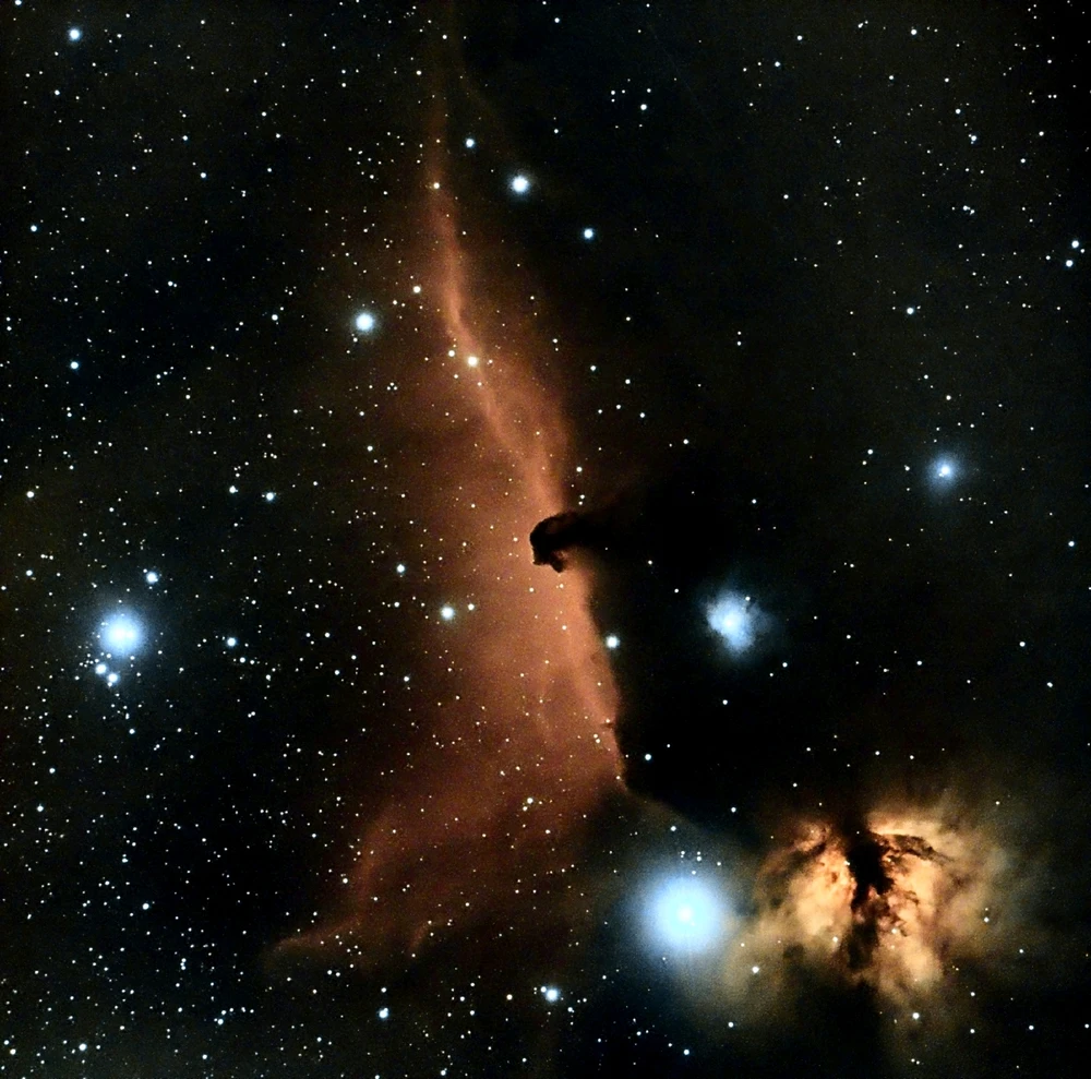 Horsehead B33 and Flame NGC2024