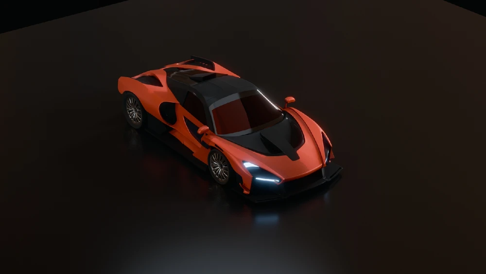 McLaren Senna GTR orange