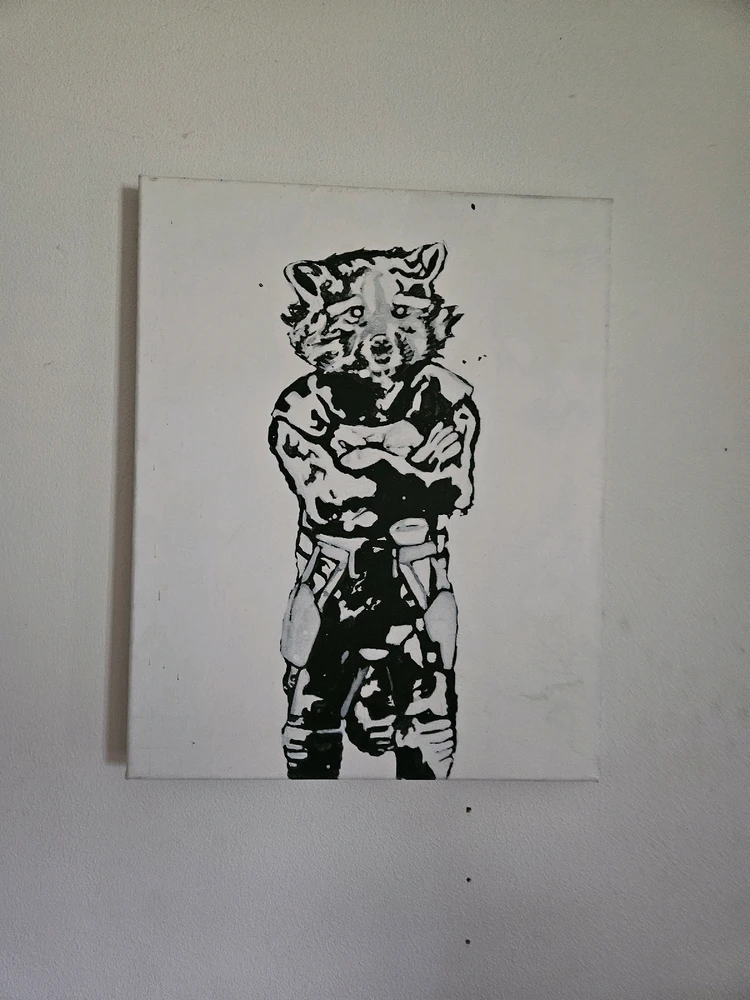 I worked at a Marvel company for a minute doing rotoscoping. Worked on Captain America. This was to celebrate.