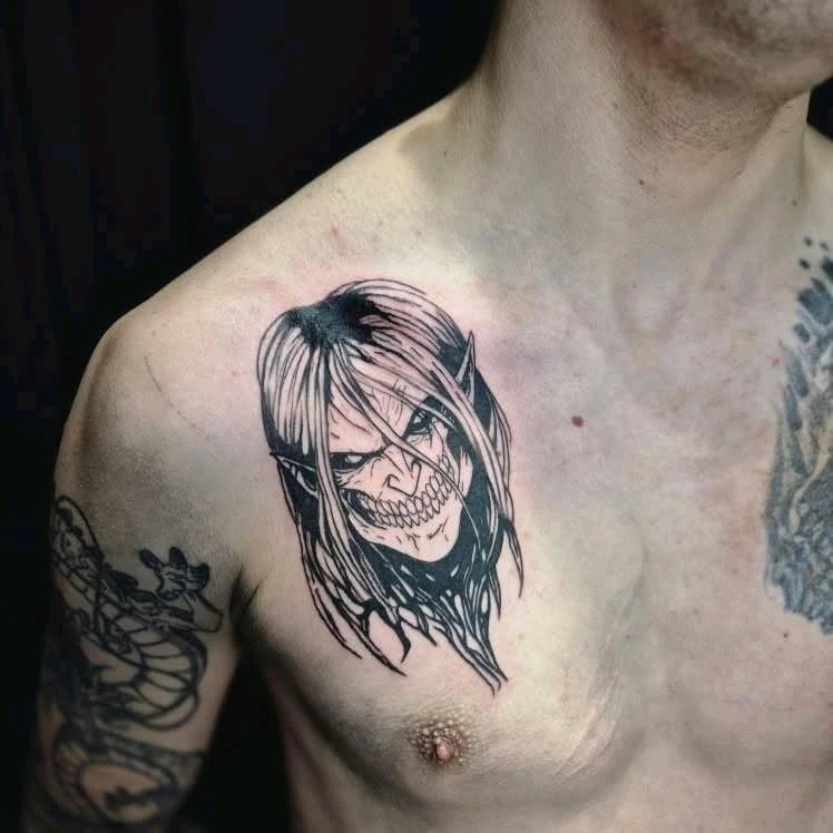 #tattoo #snk #eren #zbrodniarz #anime 