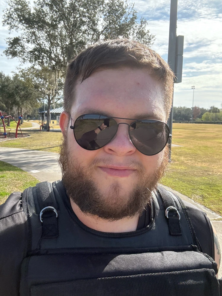 Casual walk with 50 lb vest