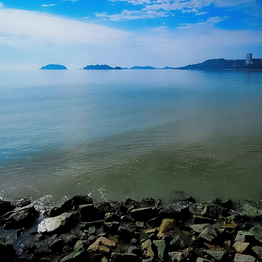 The sea next to the hotel we stayed in!