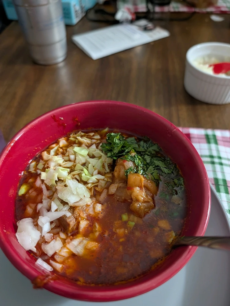 Some homemade pozole ๐