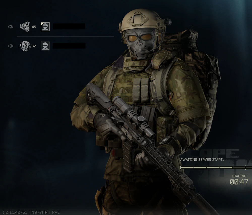 Duo's kit, feautreing NATO gear and a near full multicam set.