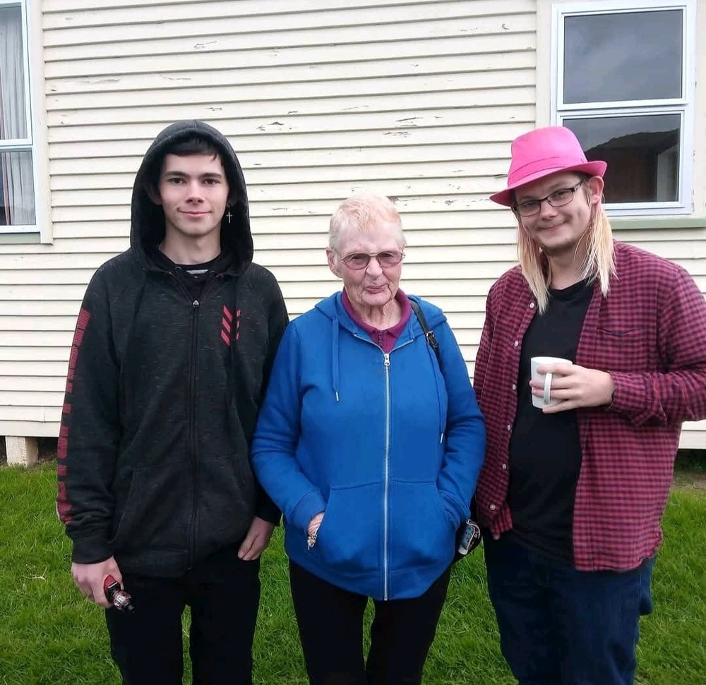 One of ly brothers, my nana (rest in peace) and me