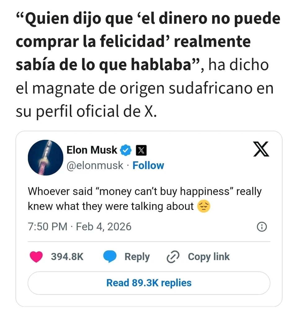Twit de Elon Musk 