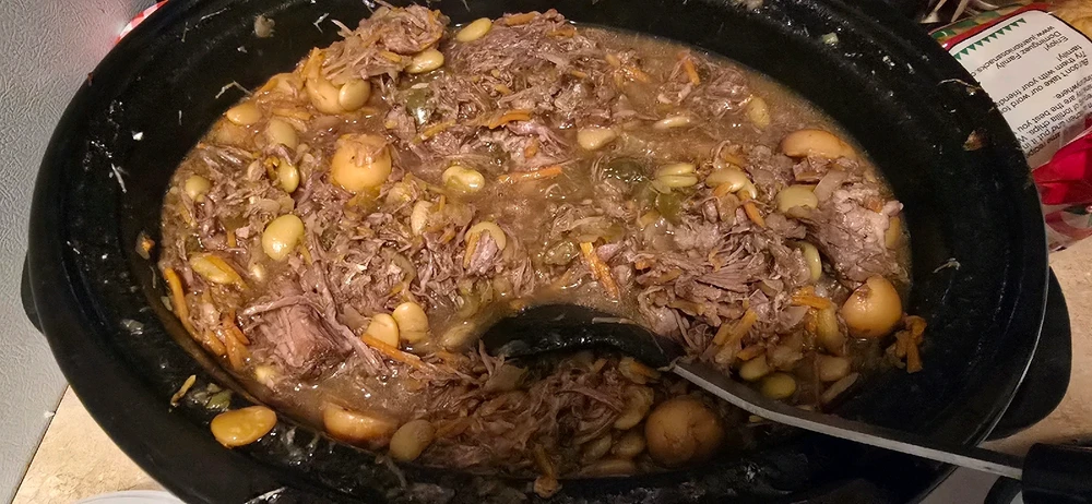 Finished pot roast stew