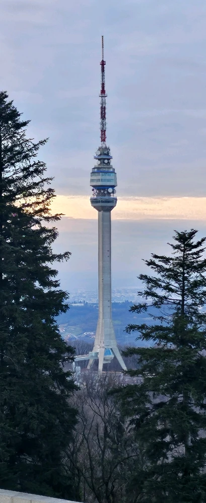 Avala tower with its famous "three legs"