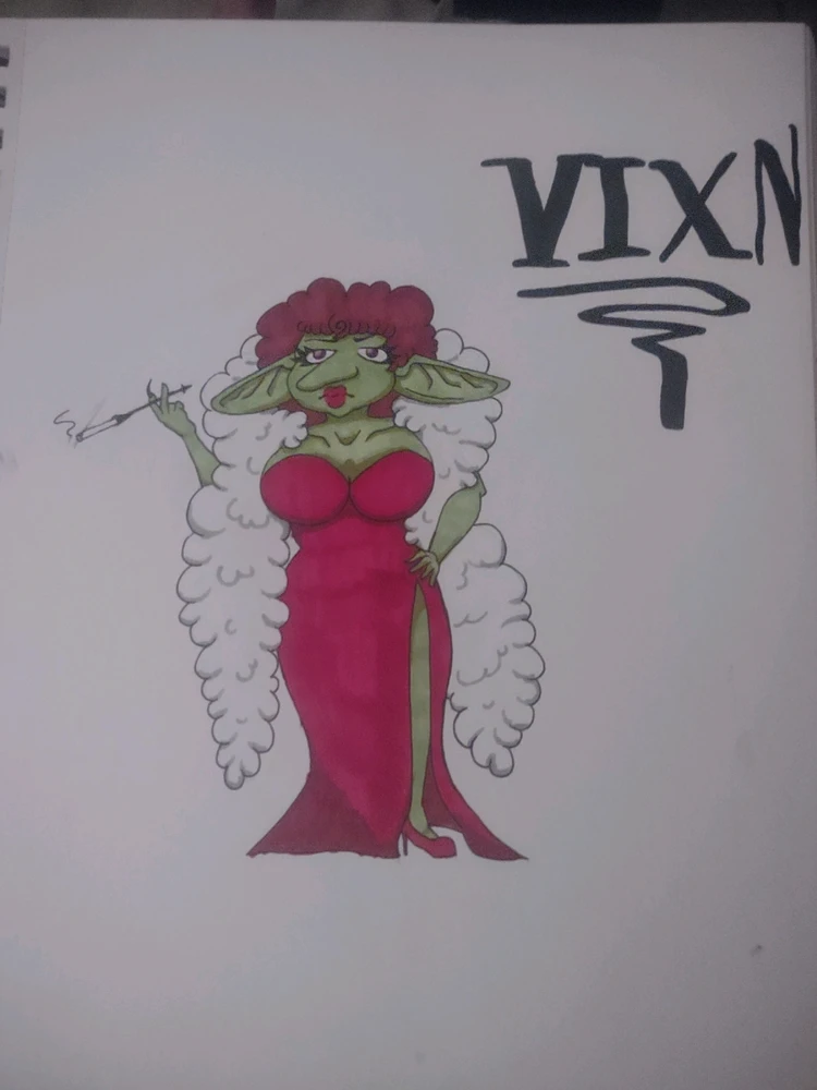 Vixen, Golbin matriarch of the Country Vargræss for the world I'm building!