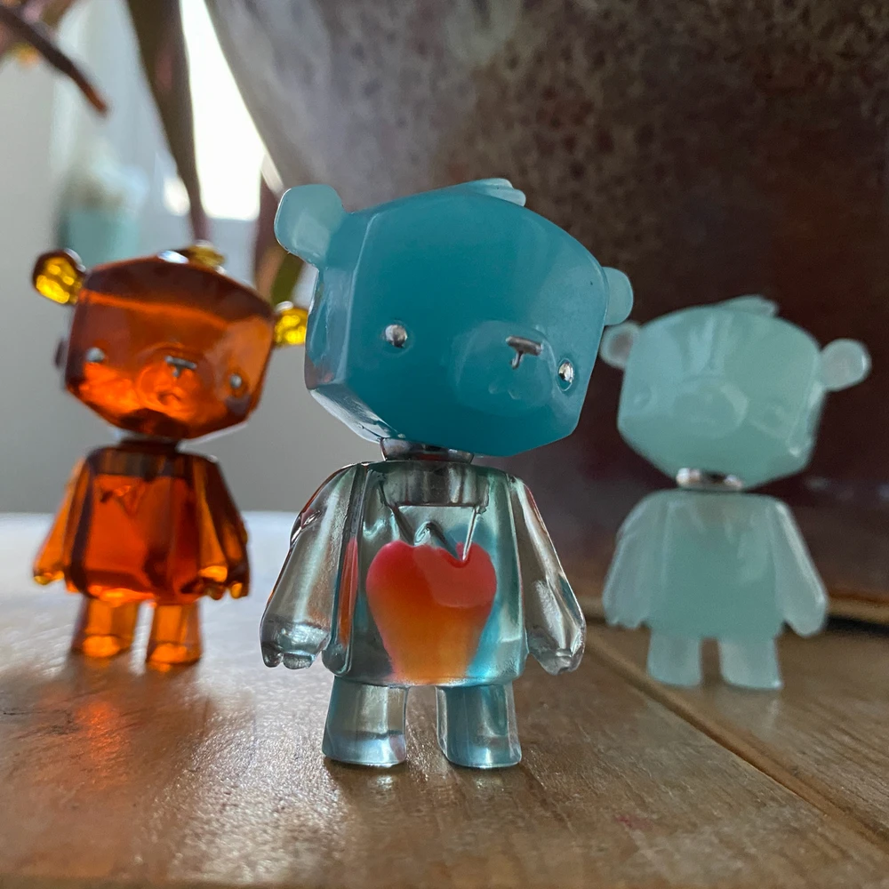 Resin cast Kuma kubs 