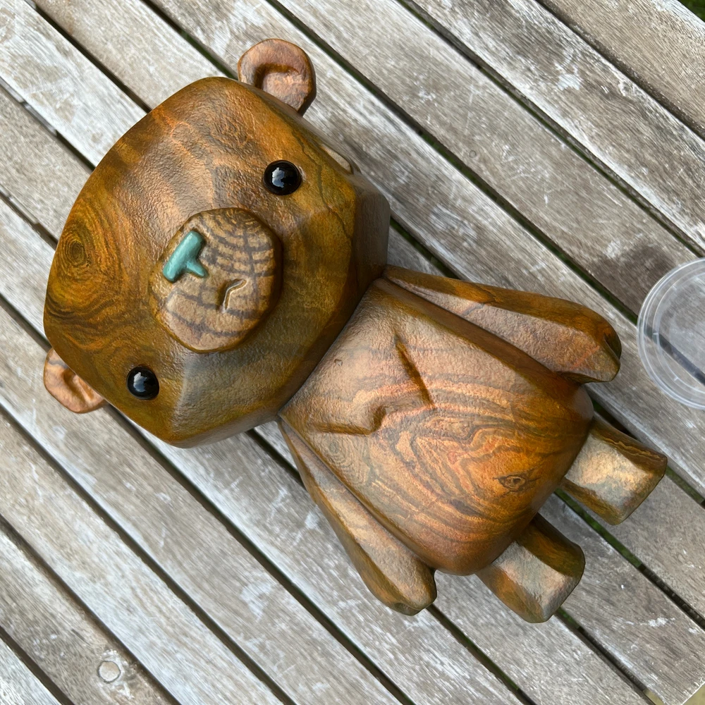 Hand painted fibreglass kuma 