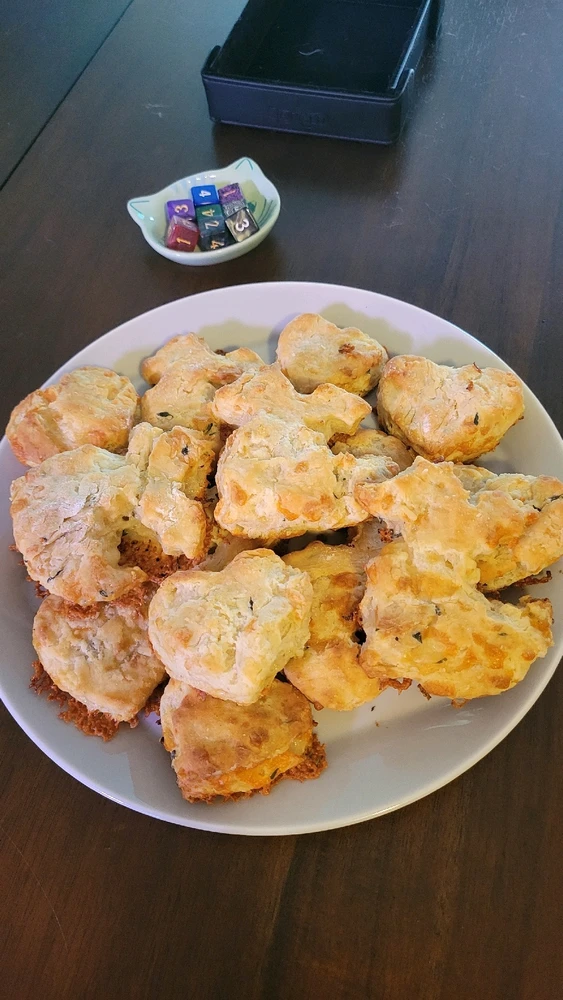 Cheesy Dragon Heart Biscuits