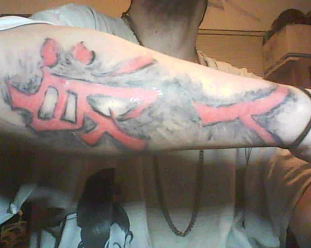 Original piece shortly after completion of the piece 