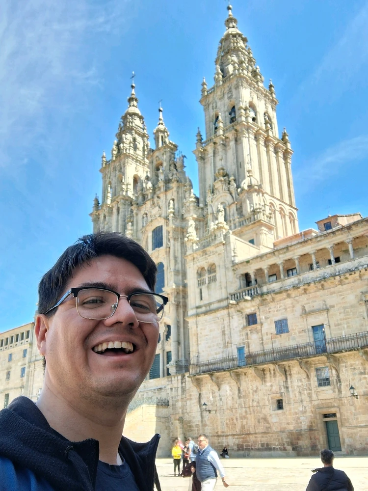 Llegada a la Catedral de Santiago de Compostela 