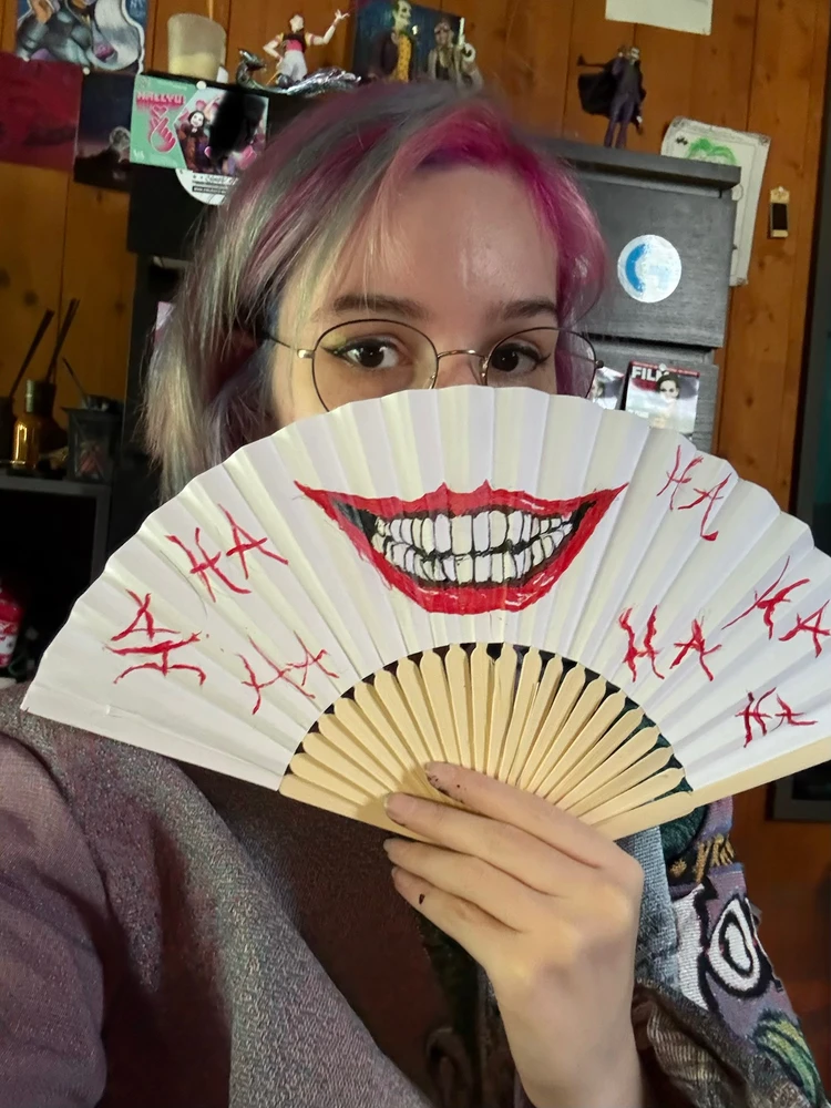 Fächer, cosplay, cosplay prop,joker, joker Cosplay, japanisch, asiatisch