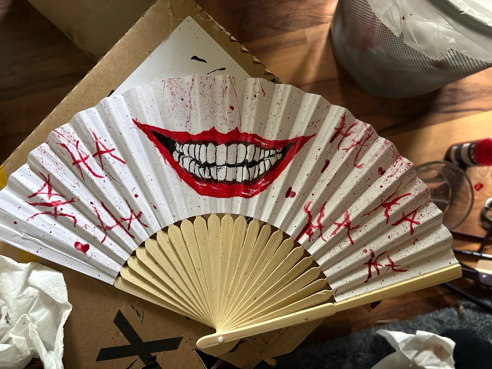 Fächer, cosplay, cosplay prop,joker, joker Cosplay, japanisch, asiatisch