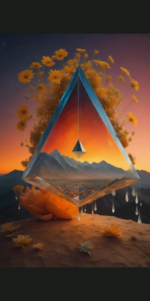 Galactic infinite prism somewhere out of this world