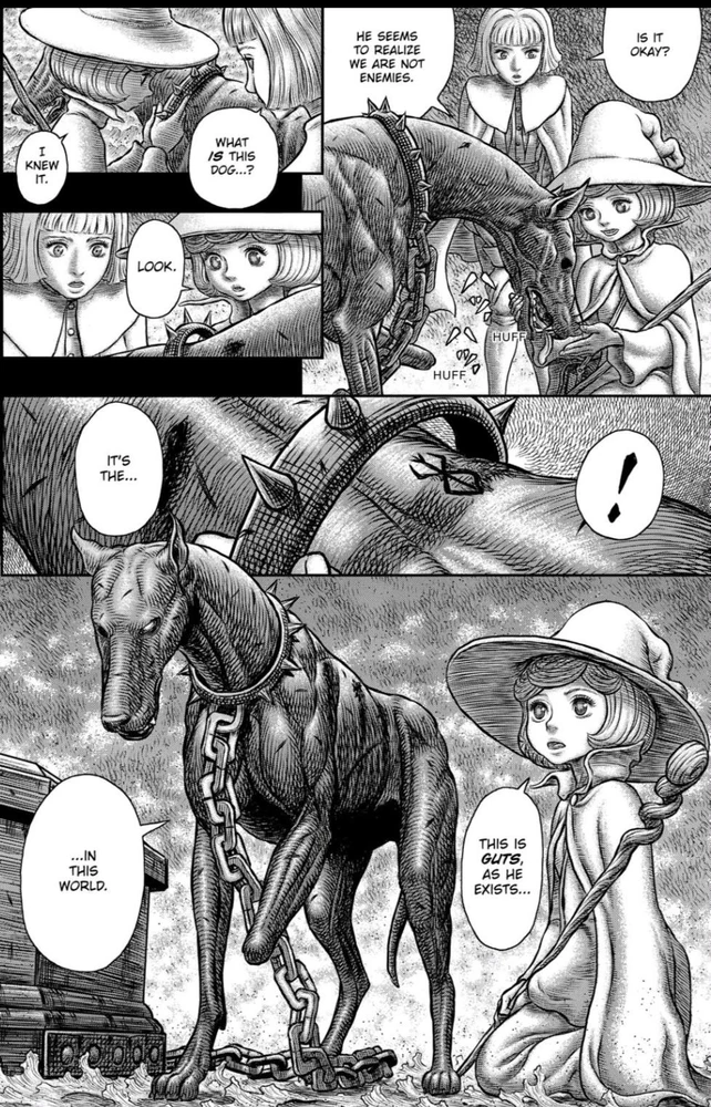 Just insane characterization used here. Mirua had such unique way to show how casca viewed guts even after her mind was gone