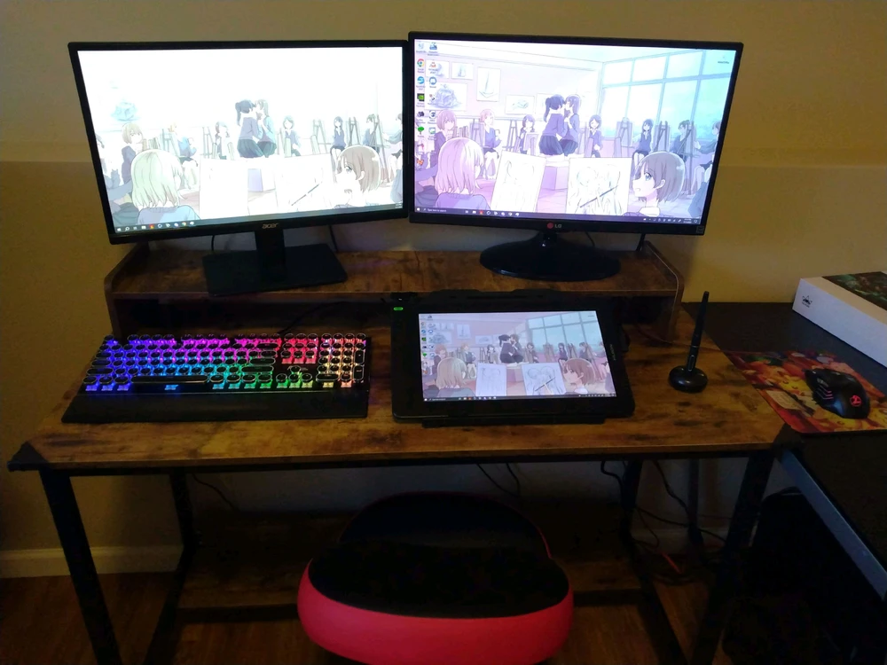 My really sad setup lol 
