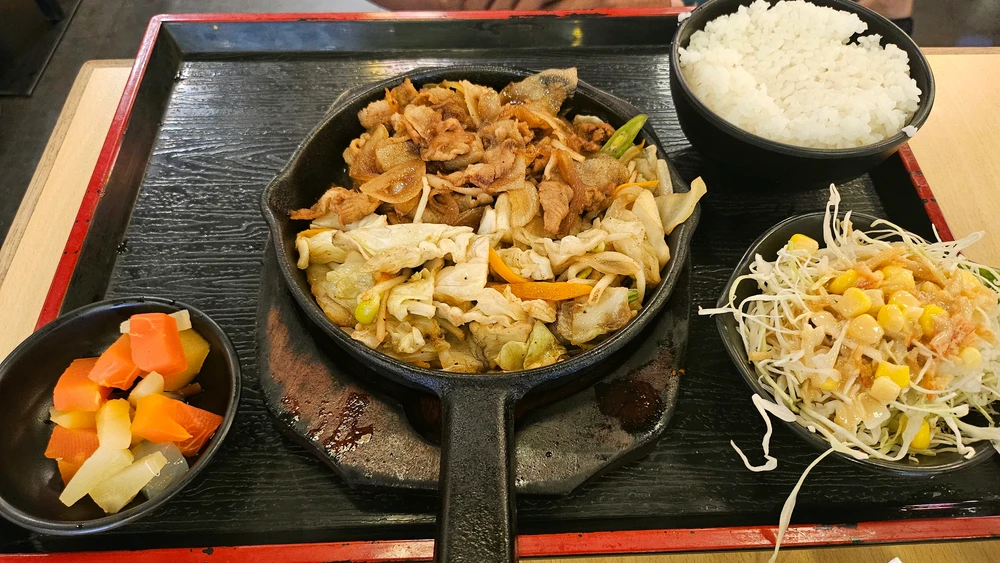 ShogaYaki with Miso Soup
