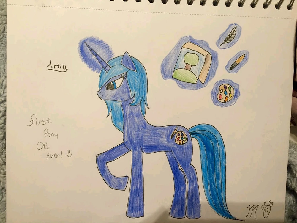 This is from 2014 when I just started drawing ponies