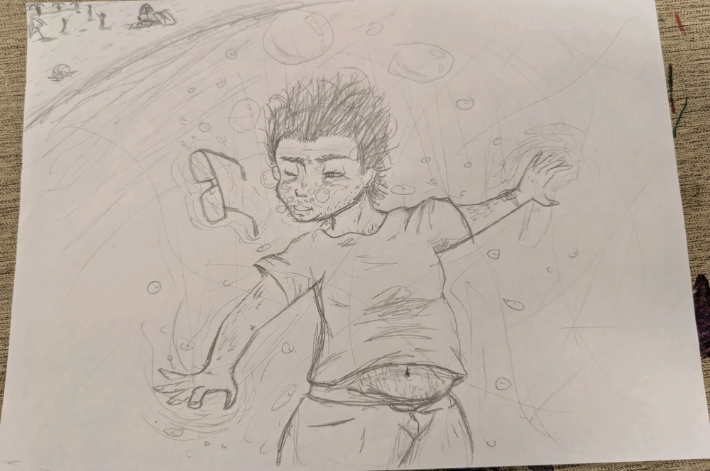It's me drowning in the sea while others play on the beach because bod is awesome and cool