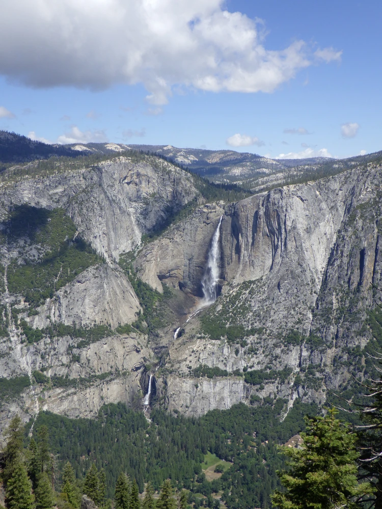 Yosemite Lower, Middle, and Upper Falls