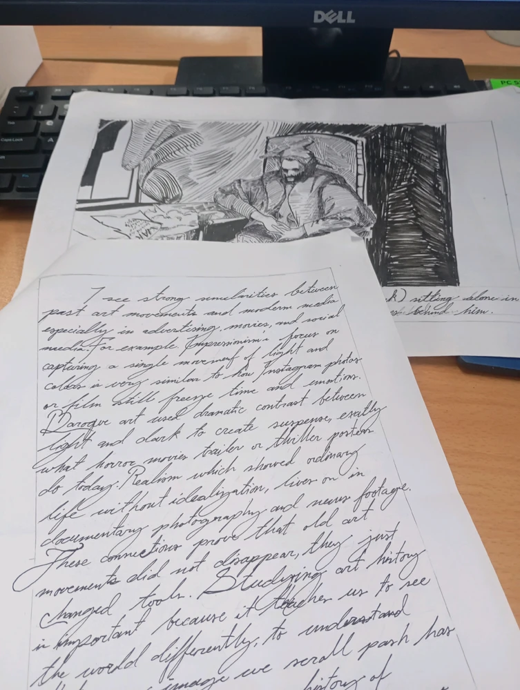 Stanczyk (the drawing) and my wirting about romanticism movement