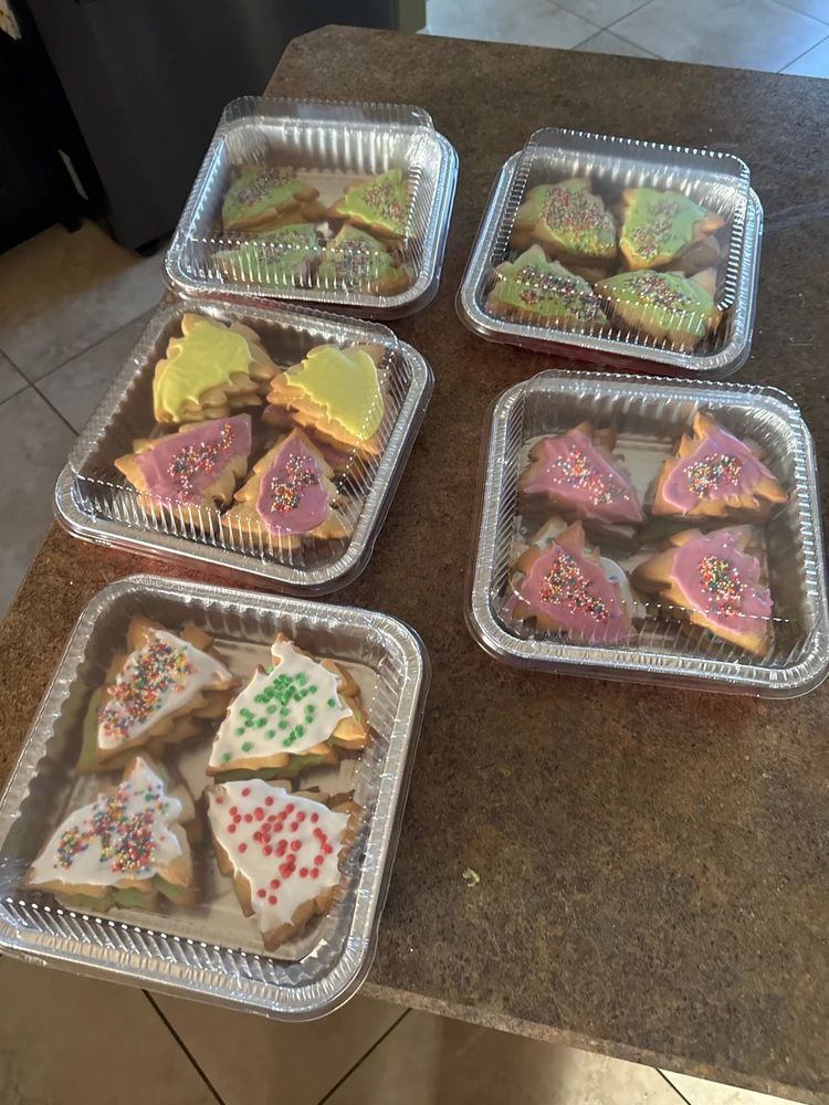 Christmas cookies frosted