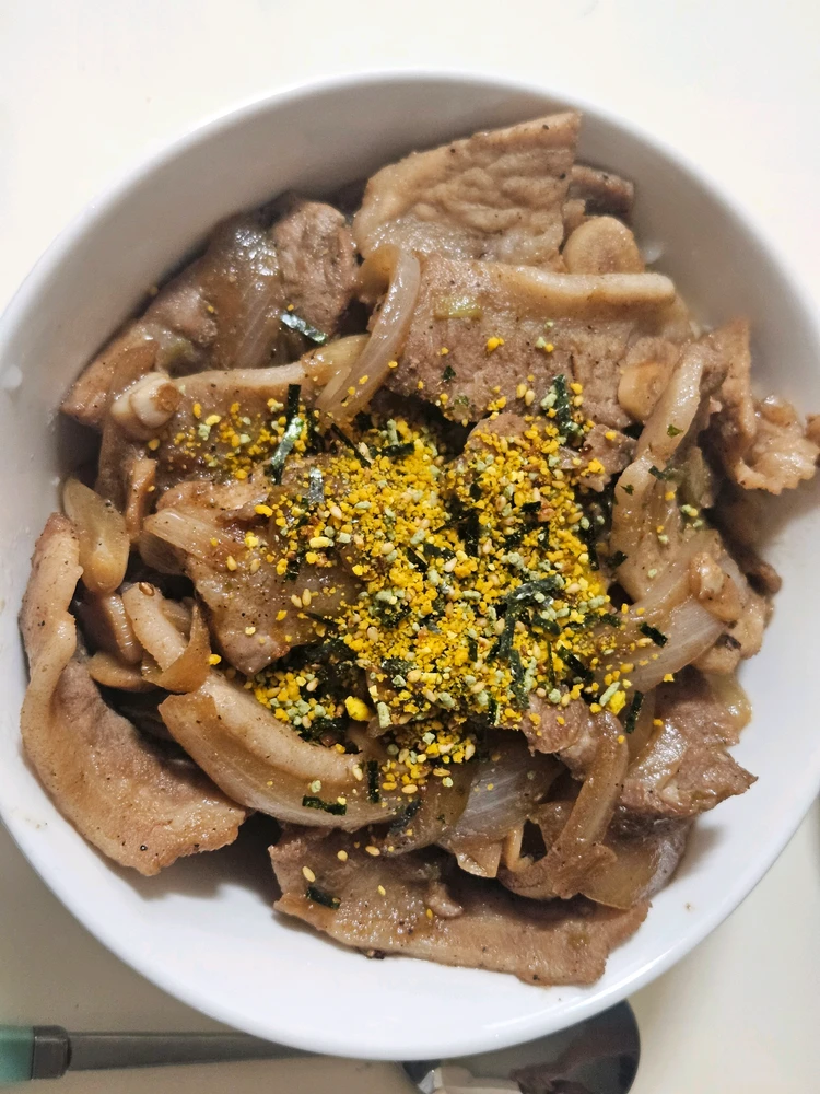 I seasoned it with soy sauce as the base!