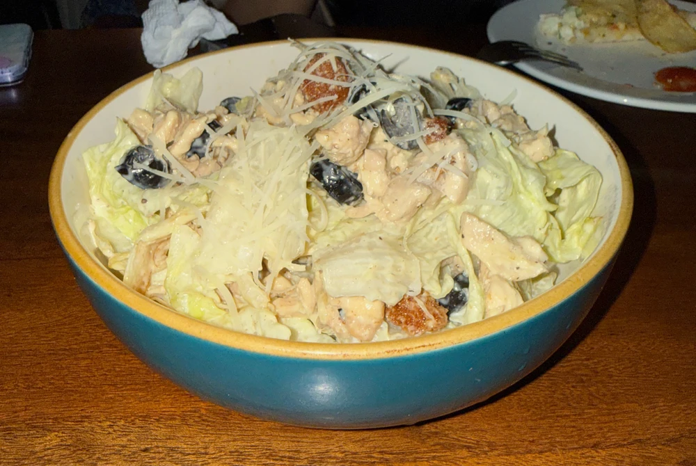 Italian crouton caesar salad