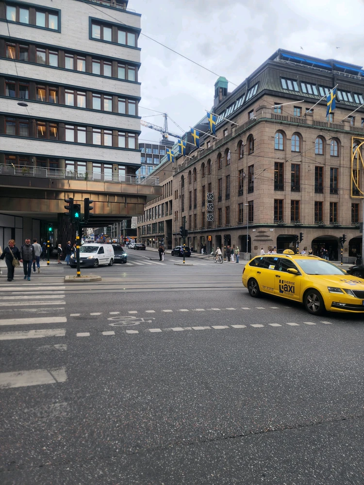 Stockholm is a beautiful city, with charming streets, colorful buildings, historic architecture, and peaceful waterfront view