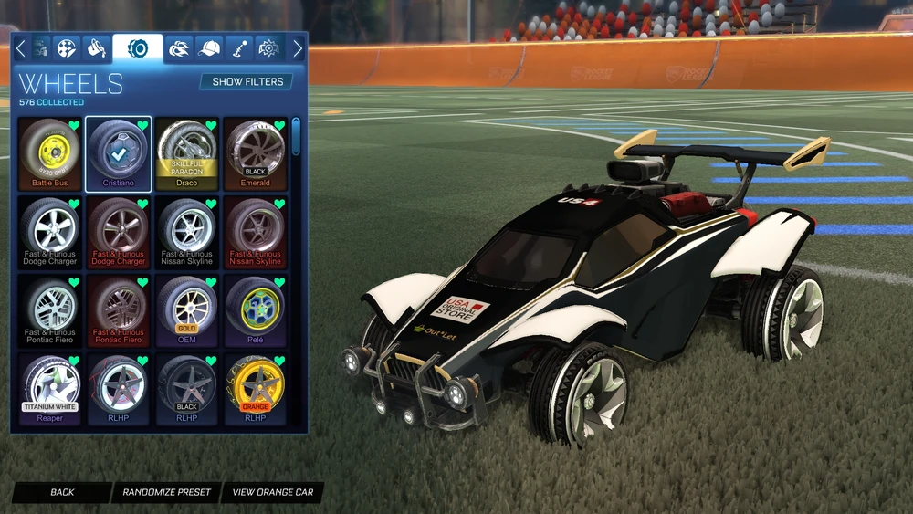 Rocket league cars
