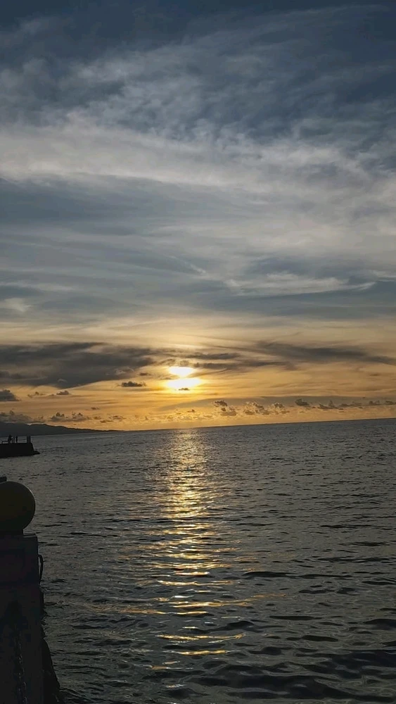 sunset and ocean