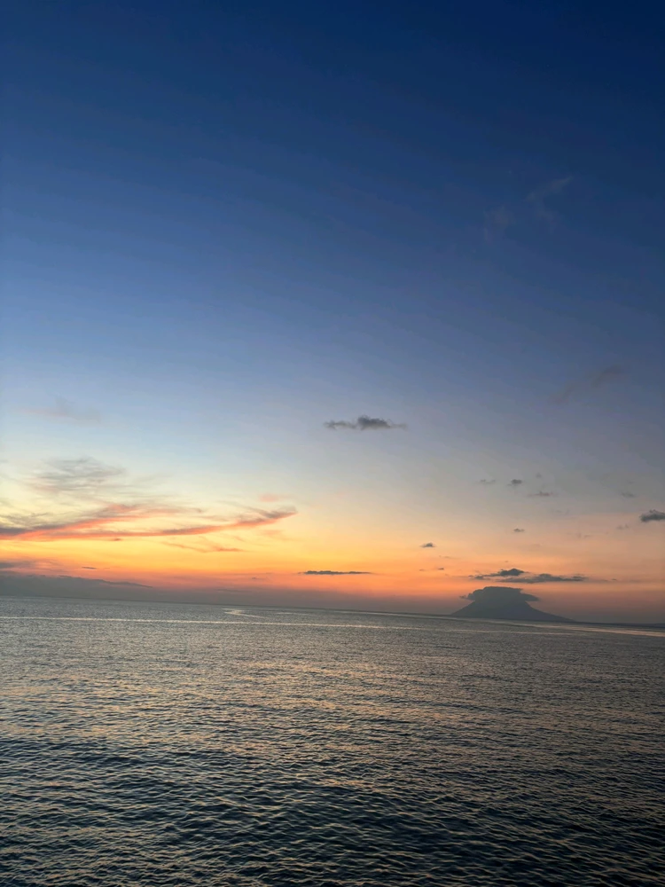 sunset and ocean