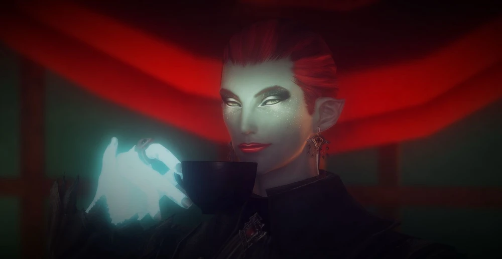 A sip, a secret.