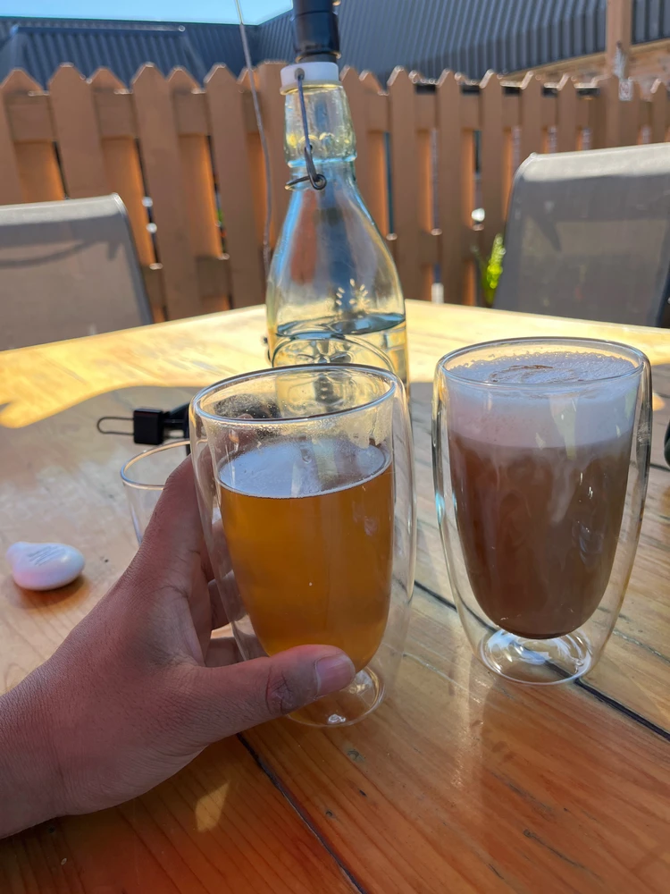 Apple cider warm with pumpkin spice latte