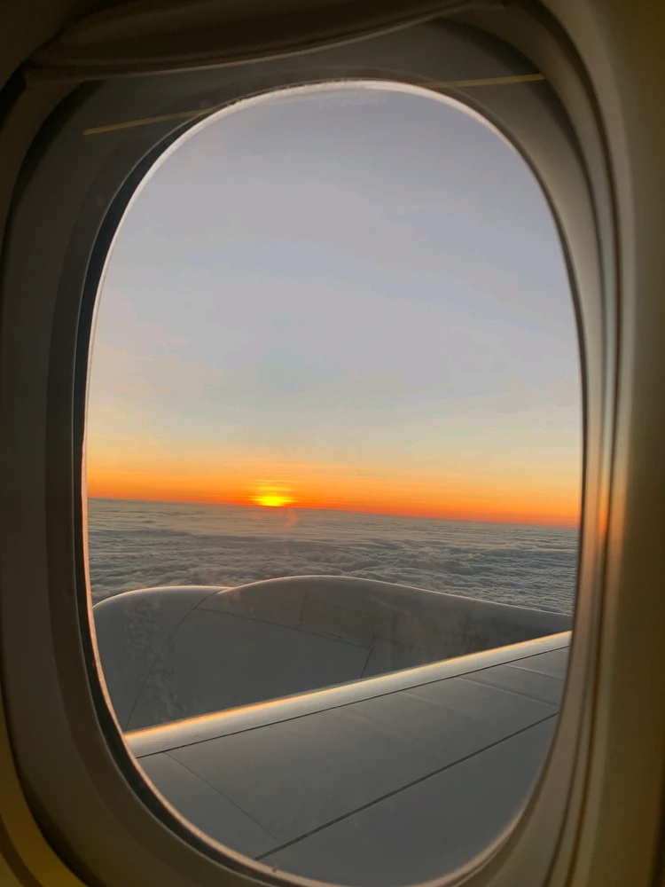 Sunset while in the plane going back home.