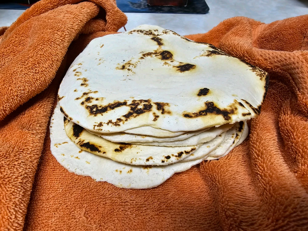 Fluffy hot tortillas!