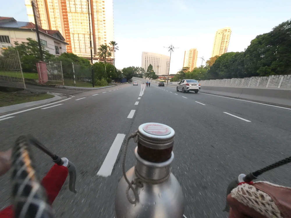Riding to kukup , Malaysia 